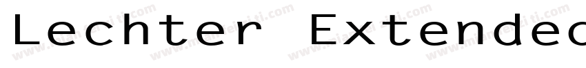 Lechter Extended Normal字体转换